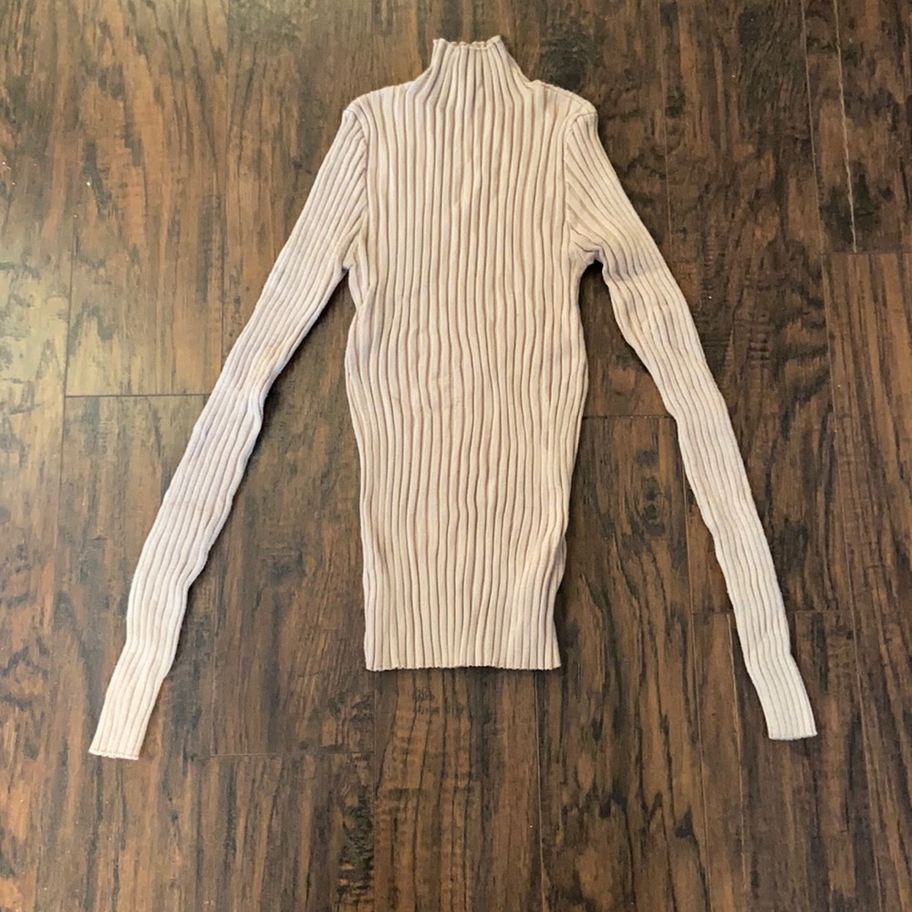 Tan turtleneck